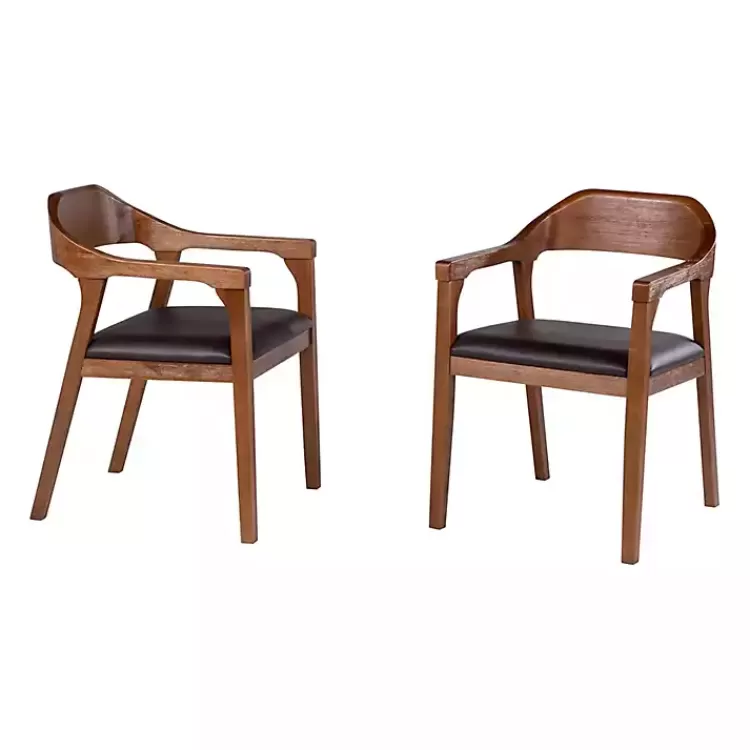 Chestnut Ramus Dining Armchairs, Set of 2>Kirklands Home Sale