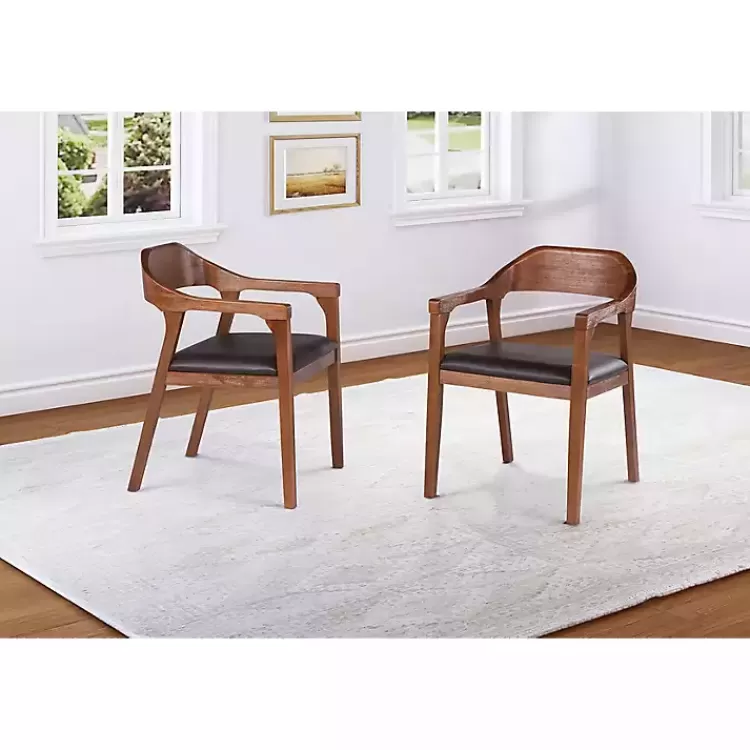 Chestnut Ramus Dining Armchairs, Set of 2>Kirklands Home Sale