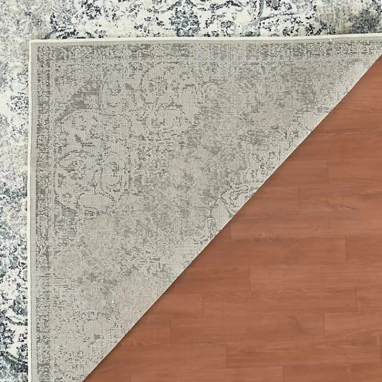 cholet_ivory_blue_medallion_accent_rug_x_3.webp Cholet Ivory Blue Medallion Accent Rug, 2x3>Kirklands Home Outlet