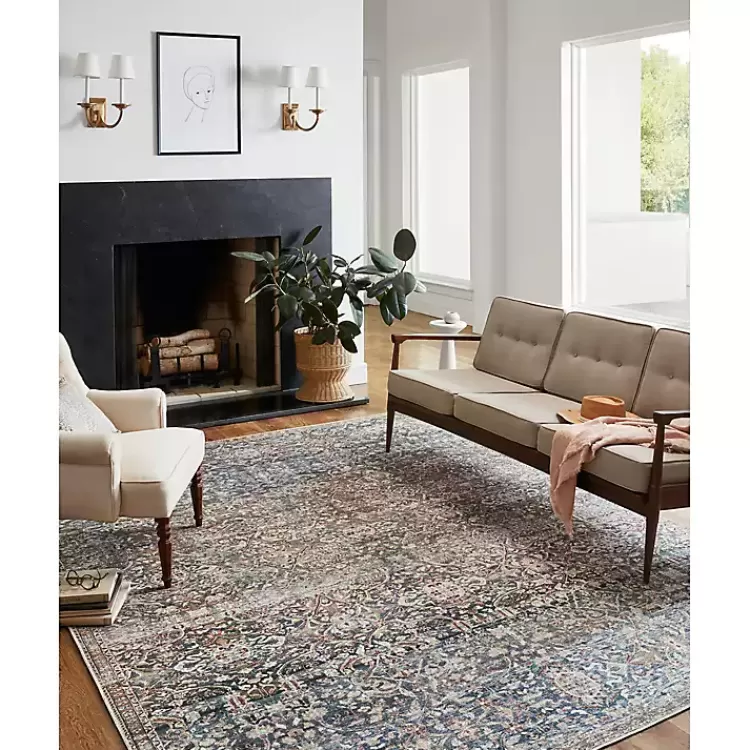 Chris Loves Julia x Loloi Jules Dark Blue Rug, 2x9>Kirklands Home Fashion