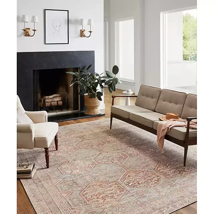 Chris Loves Julia x Loloi Jules Orange Rug, 5x7>Kirklands Home Outlet