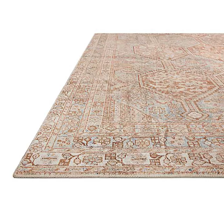 Chris Loves Julia x Loloi Jules Orange Rug, 5x7>Kirklands Home Outlet