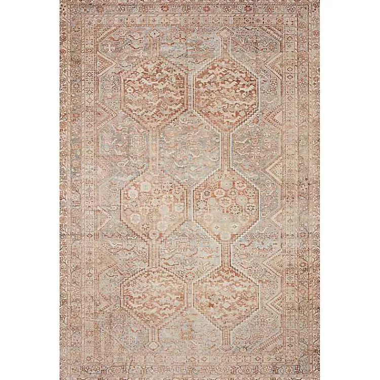 Chris Loves Julia x Loloi Jules Orange Runner, 2x3>Kirklands Home Shop