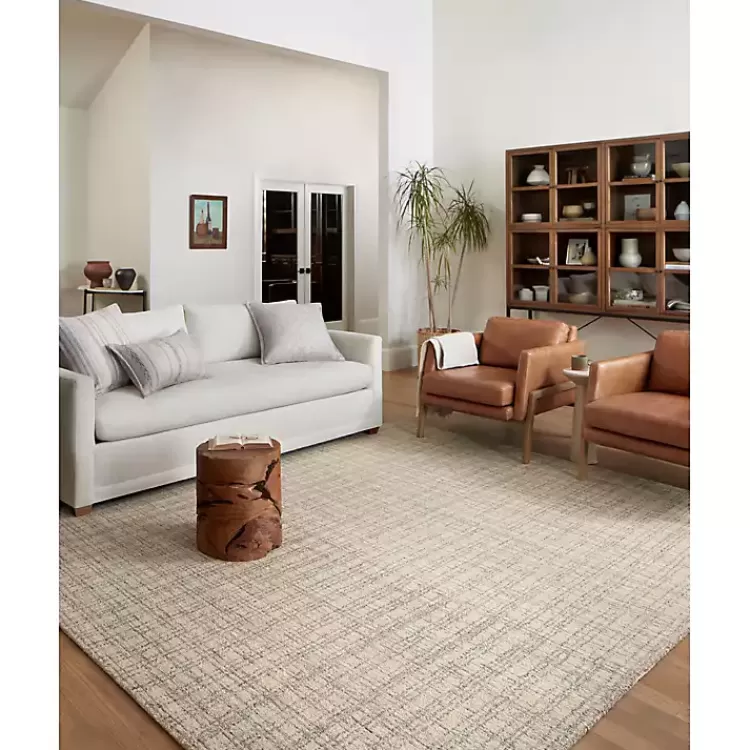 Chris Loves Julia x Loloi Polly Tan Grid Rug, 3x5>Kirklands Home Fashion