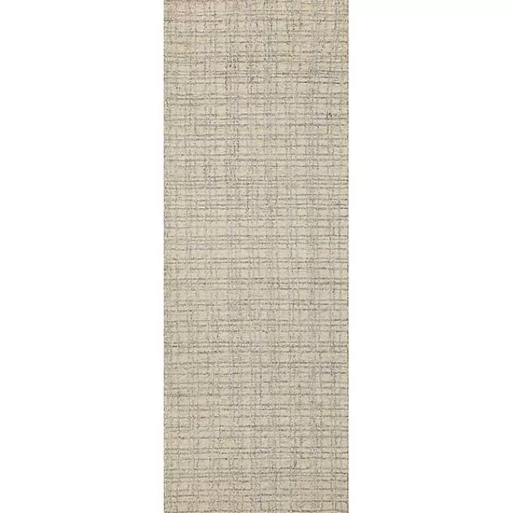 Chris Loves Julia x Loloi Polly Tan Grid Rug, 2x9>Kirklands Home Online