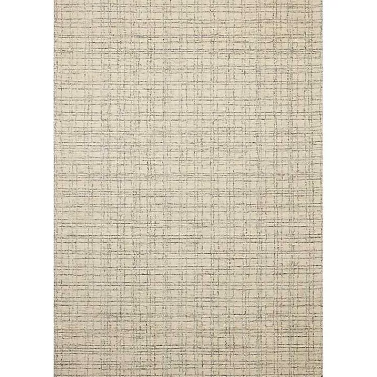 Chris Loves Julia x Loloi Polly Tan Grid Rug, 2x9>Kirklands Home Online