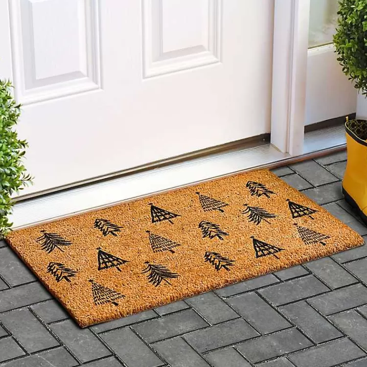 Christmas Tree Farm Coir Doormat>Kirklands Home Store