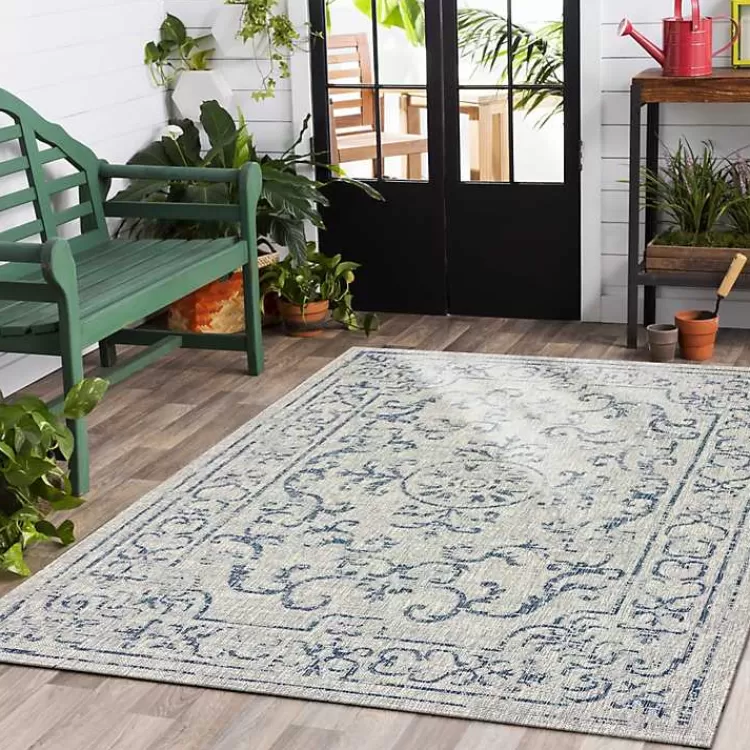 Classicism Sun Shower Outdoor Area Rug, 7x9>Kirklands Home Store