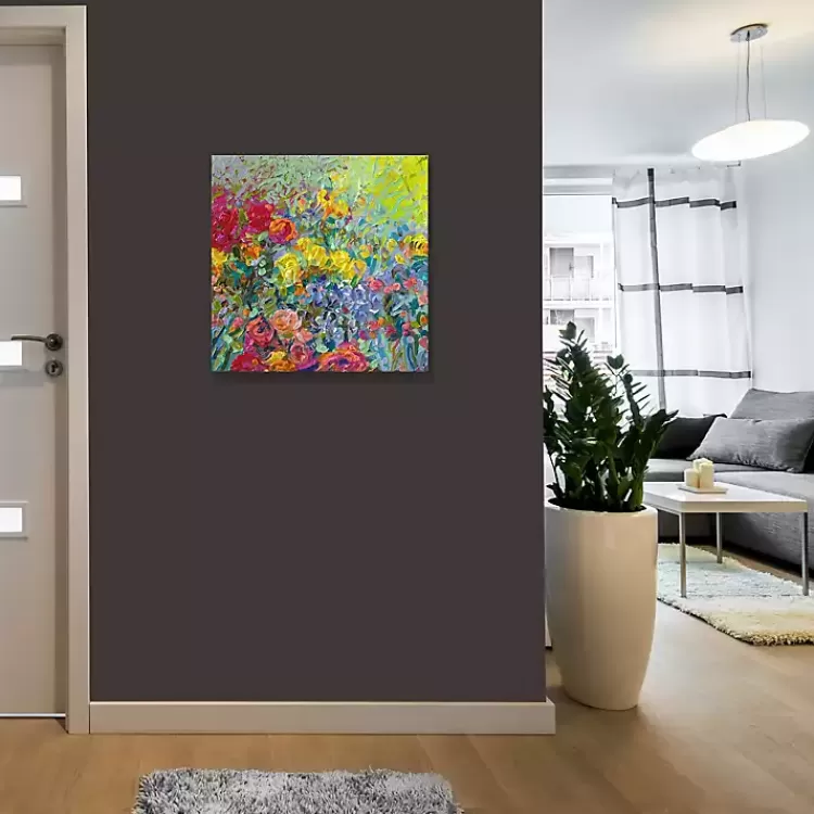 Clay Flowers Canvas Art Print>Kirklands Home Fashion
