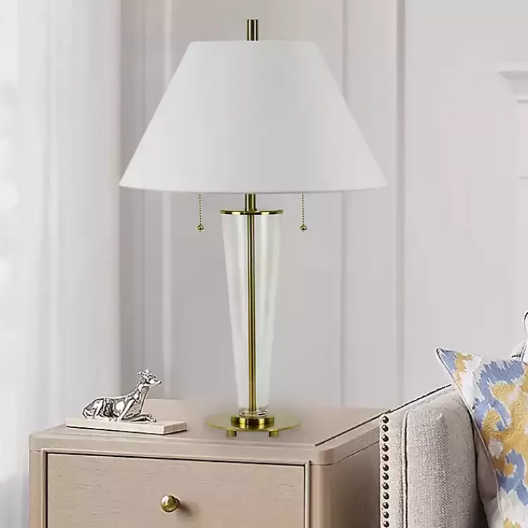Clear Crystal Art Deco Table Lamp>Kirklands Home Discount