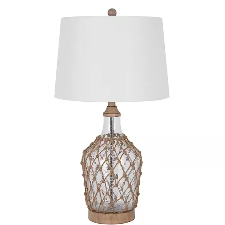 Clear Glass Coastal Netting Table Lamps, Set of 2>Kirklands Home Cheap