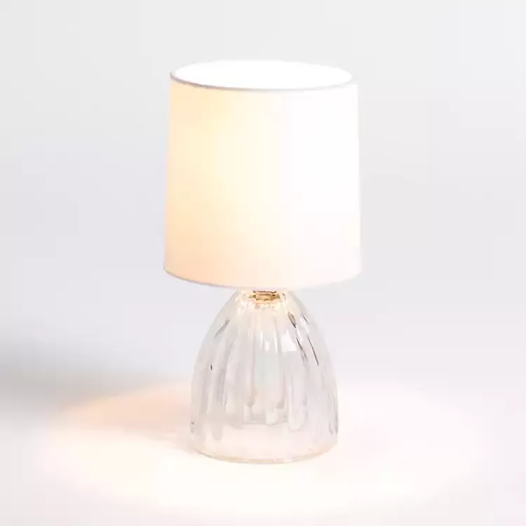 Clear Glass Ribbed Dome Mini Table Lamp>Kirklands Home Best