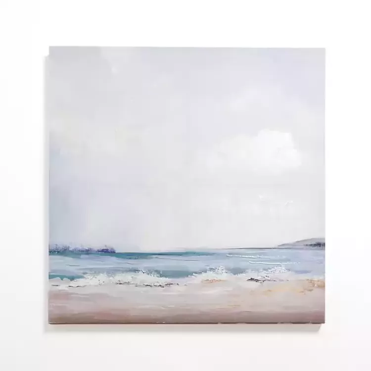 Cloudy Beach Scene Canvas Art Print>Kirklands Home New