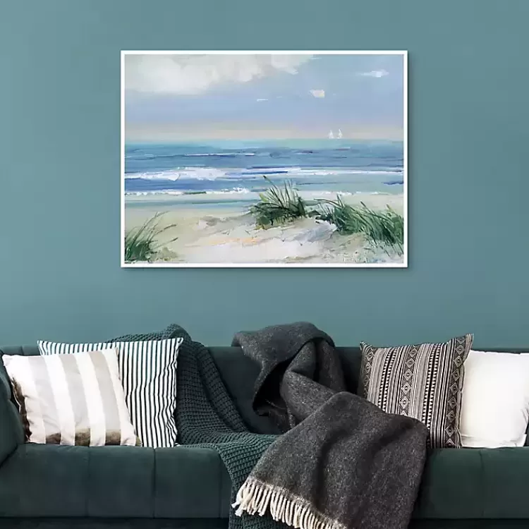 Coastal Breezes Framed Canvas Art Print>Kirklands Home Fashion