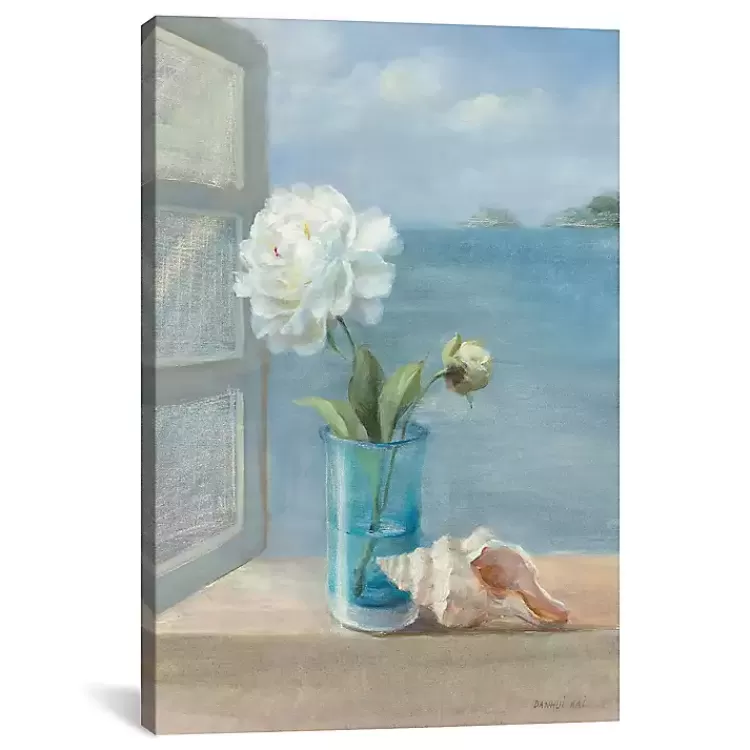Coastal Floral Canvas Art Print>Kirklands Home Clearance