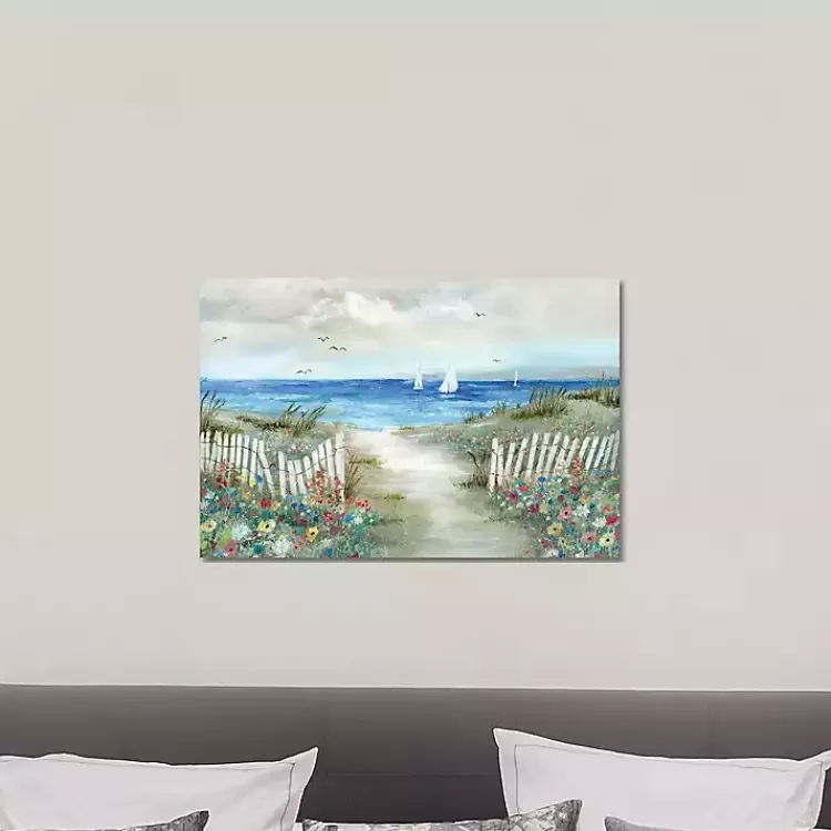 Coastal Garden Canvas Art Print>Kirklands Home Hot