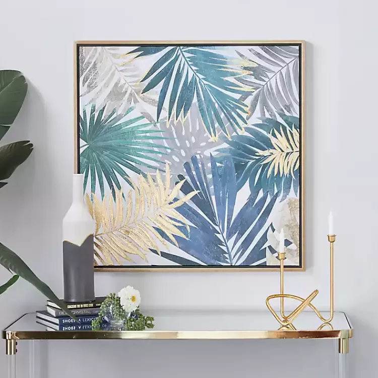Coastal Palms Framed Canvas Art Print>Kirklands Home Shop