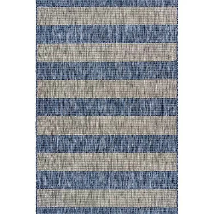 Coastal Stripes Outdoor Area Rug, 7x9>Kirklands Home Store