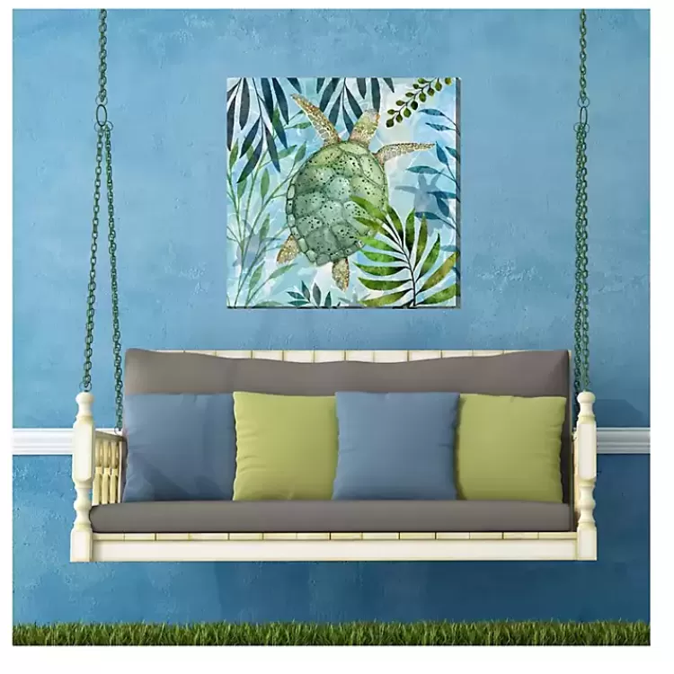 Coastal Turtle Outdoor Canvas Art Print>Kirklands Home Outlet