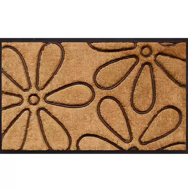 Coir and Rubber Flowers Doormat>Kirklands Home Outlet