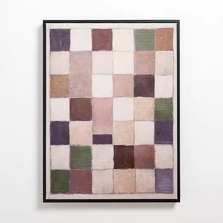 Color Block Squares Framed Canvas Art Print>Kirklands Home Best Sale