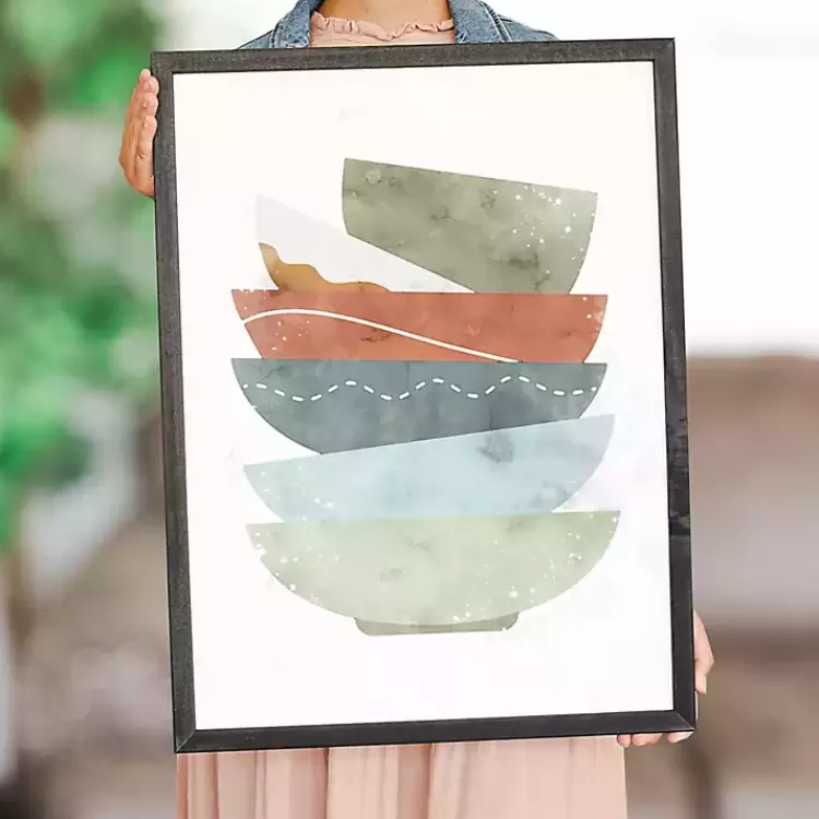 Colorful Bowls Framed Art Print>Kirklands Home Cheap