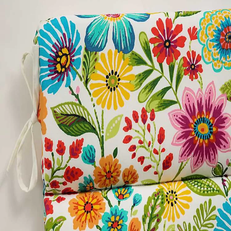 Colorful Floral Outdoor Chair Cushion>Kirklands Home Online