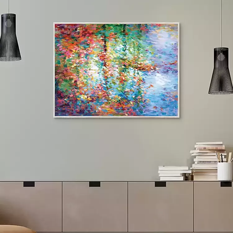 Colorful Reflections I Framed Canvas Art Print>Kirklands Home Best