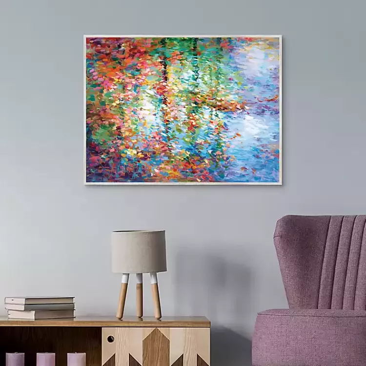 Colorful Reflections I Framed Canvas Art Print>Kirklands Home Best
