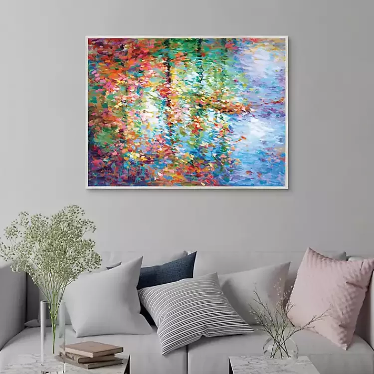 Colorful Reflections I Framed Canvas Art Print>Kirklands Home Best