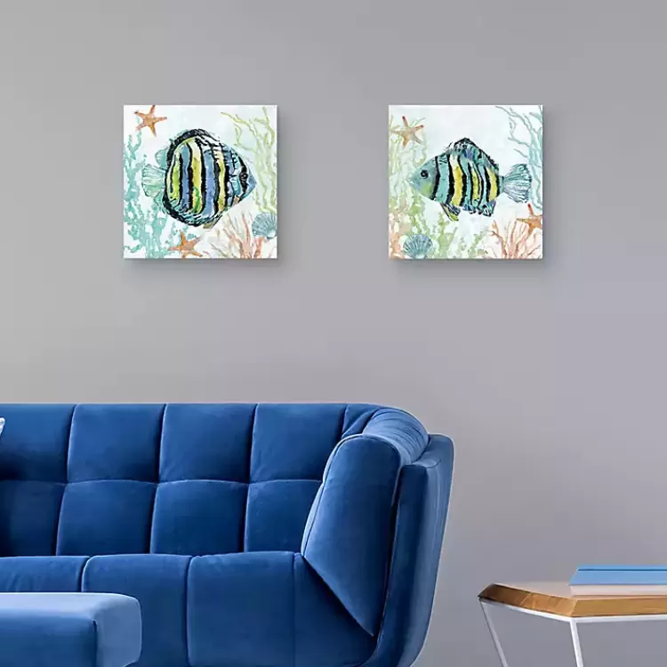 Colorful Swim Canvas Art Prints, Set of 2>Kirklands Home Hot