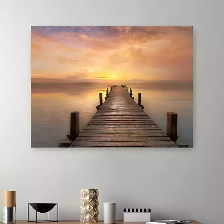 Comfort Bay Sunset Canvas Art Print, 48x36 in.>Kirklands Home Sale