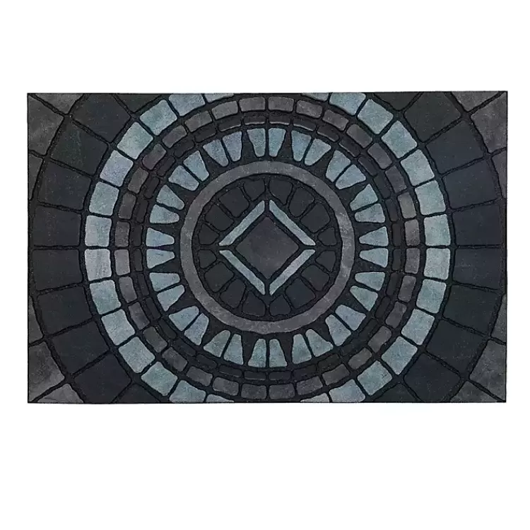 Compass Stone Gray Doormat>Kirklands Home New