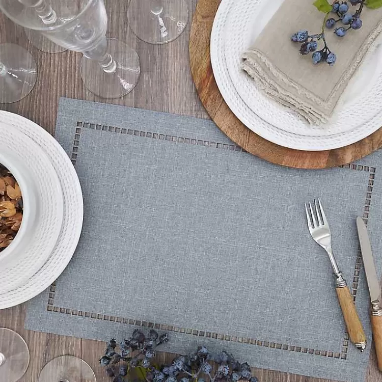 Cool Laser-Cut Hemstitch Placemats, Set of 4>Kirklands Home Clearance