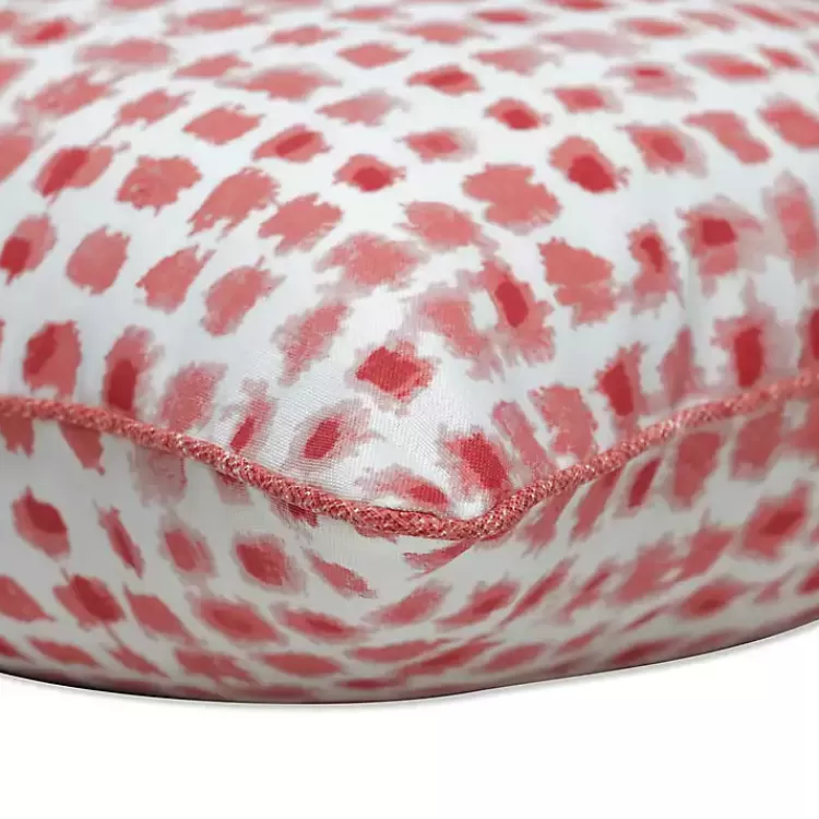 Coral Dotted Outdoor Lumbar Pillows, Set of 2>Kirklands Home New