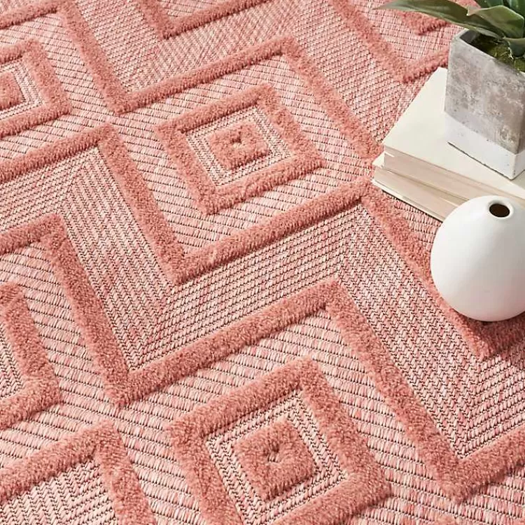 coral_orange_diamond_indooroutdoor_area_rug_x_5-1.webp Coral Diamond Indoor/Outdoor Area Rug, 4x6>Kirklands Home Shop