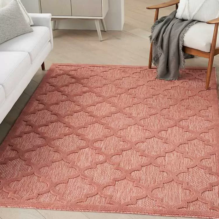 coral_trellis_indooroutdoor_area_rug_x_4.webp Coral Trellis Indoor/Outdoor Area Rug, 6x9>Kirklands Home Best