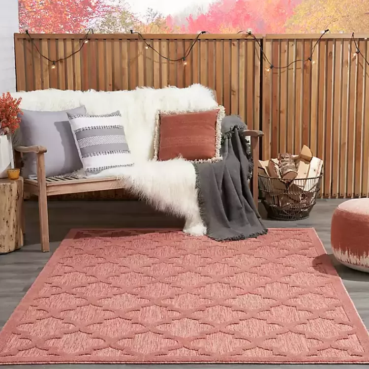 coral_trellis_indooroutdoor_area_rug_x_9.webp Coral Trellis Indoor/Outdoor Area Rug, 6x9>Kirklands Home Best