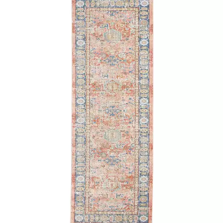 Coral Vintage Border Runner, 2x8>Kirklands Home Outlet