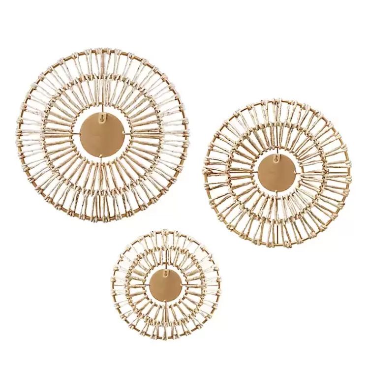 corn_husk_wrapped_mirrors_set_of__3.webp Corn Husk Wrapped Mirrors, Set of 3>Kirklands Home Sale