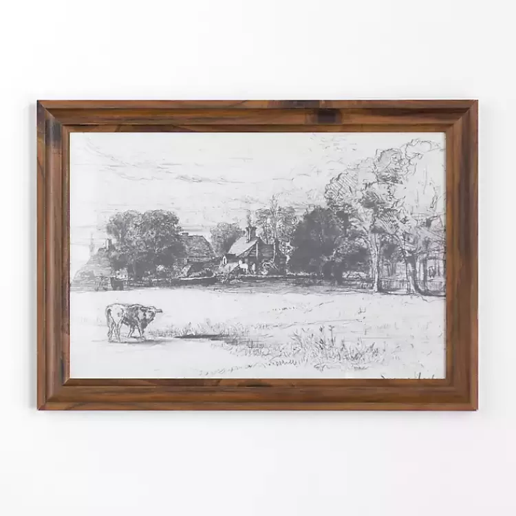 Cottage Behind Horsley House Framed Art Print>Kirklands Home Shop