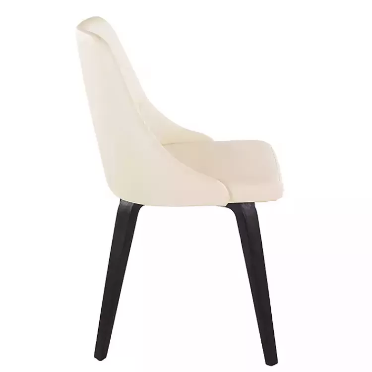 cream__black_faux_leather_dining_chairs_set_of__2.webp Cream & Black Faux Leather Dining Chairs, Set of 2>Kirklands Home Shop