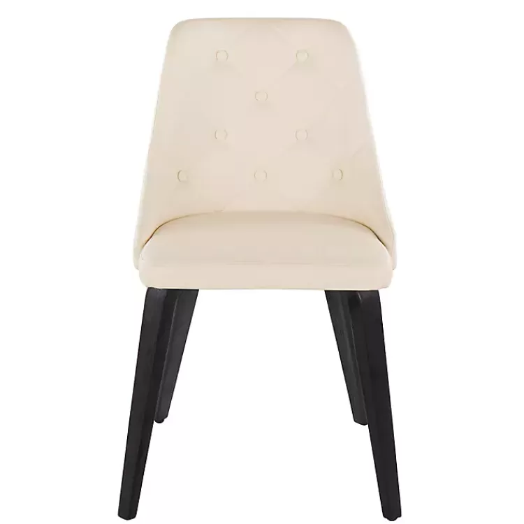 cream__black_faux_leather_dining_chairs_set_of__5.webp Cream & Black Faux Leather Dining Chairs, Set of 2>Kirklands Home Shop