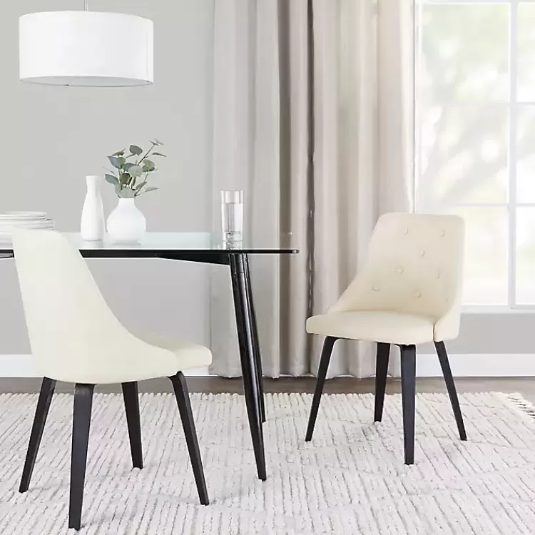 cream__black_faux_leather_dining_chairs_set_of__7.webp Cream & Black Faux Leather Dining Chairs, Set of 2>Kirklands Home Shop