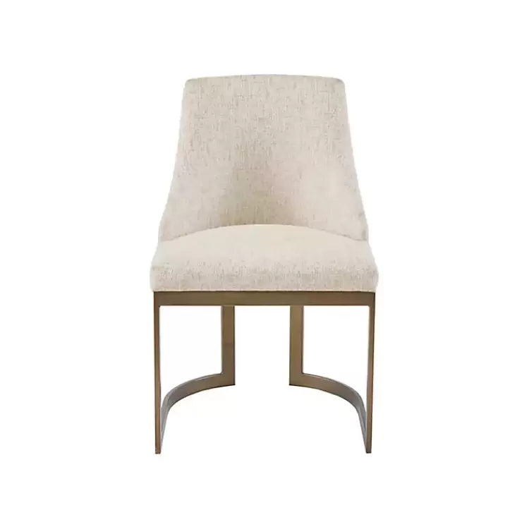 Cream and Gold Modern Dining Chairs, Set of 2>Kirklands Home Clearance