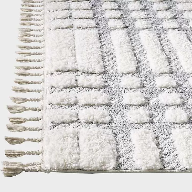 cream_and_gray_tufted_crisscross_area_rug_x_2.webp Cream and Gray Tufted Criss-Cross Area Rug, 7x9>Kirklands Home Best