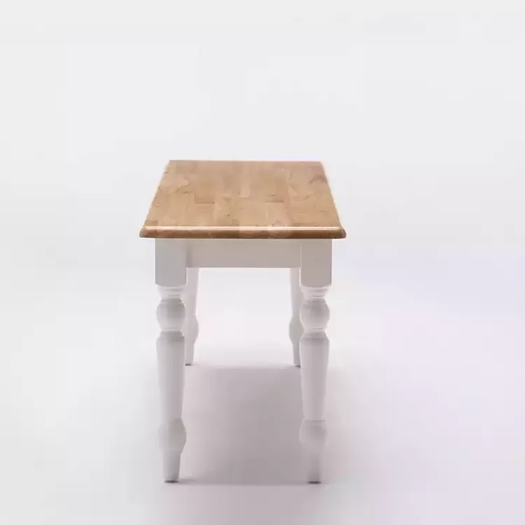 cream_and_natural_wood_dining_bench_2.webp Cream and Natural Wood Dining Bench>Kirklands Home Hot