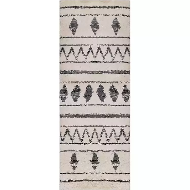 Cream Boho Striped Runner>Kirklands Home Cheap