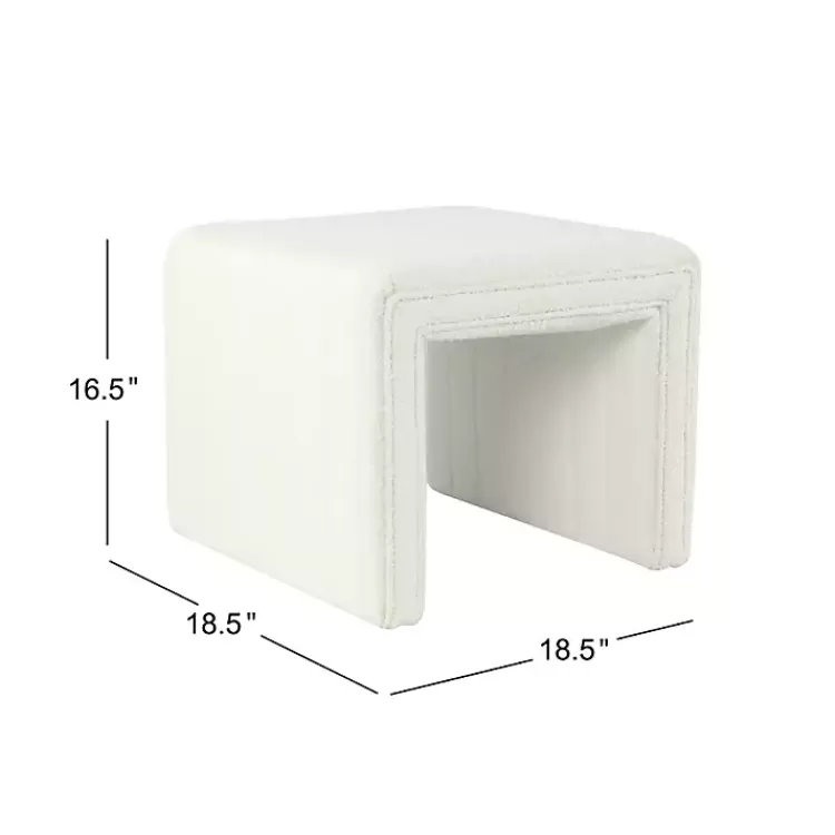cream_boucle_arch_ottoman_4.webp Cream Boucle Arch Ottoman>Kirklands Home Sale
