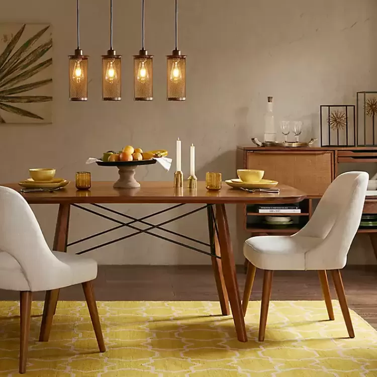 Cream Cut-Out Pecan Wood Dining Chairs, Set of 2>Kirklands Home Fashion